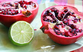 pomegranate and lime